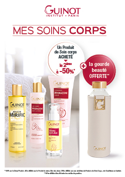 Offre Beauté Soins Corps : après l’été, prenez soin de votre peau Guinot